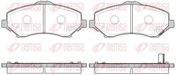 Brake Pad Set, disc brake (1259.02)