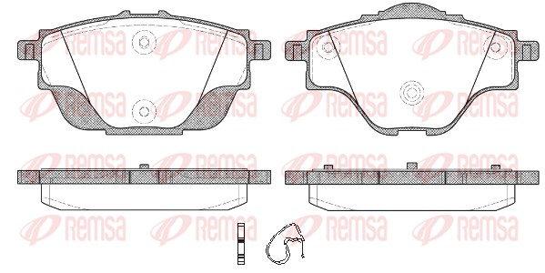 Brake Pad Set, disc brake (1557.00)