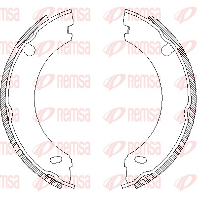 Brake Shoe, parking brake (4696.00)