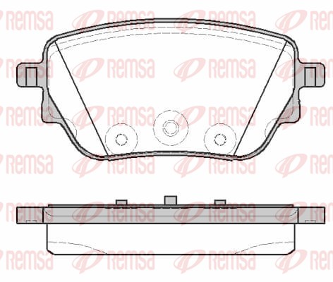 Brake Pad Set, disc brake (1838.00)