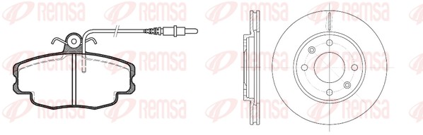 Brake Kit, disc brake (8141.03)