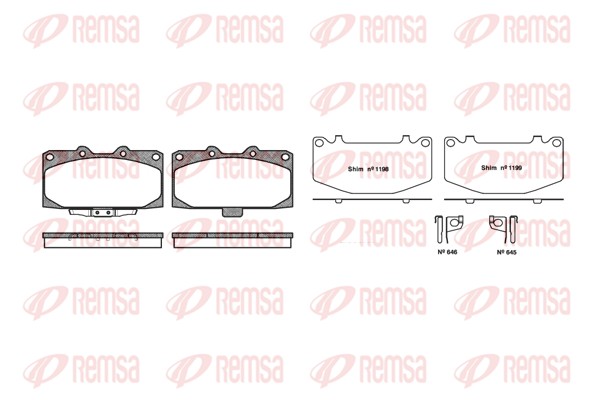 Brake Pad Set, disc brake (0599.12)