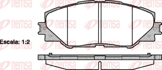 Brake Pad Set, disc brake (1234.00)
