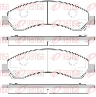 Brake Pad Set, disc brake (1456.04)
