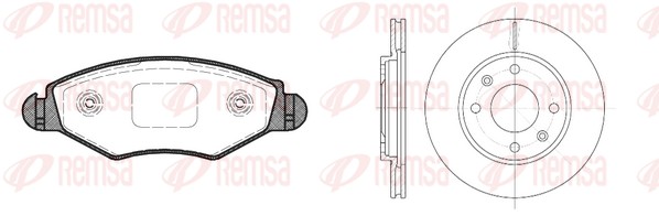Brake Kit, disc brake (8643.03)
