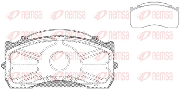 Brake Pad Set, disc brake (JCA 815.00)