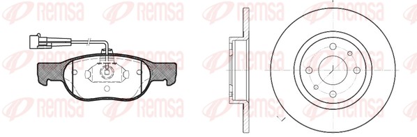 Brake Kit, disc brake (8588.00)