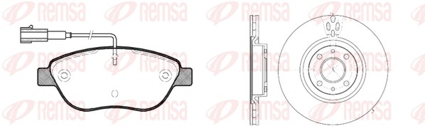 Brake Kit, disc brake (8859.00)