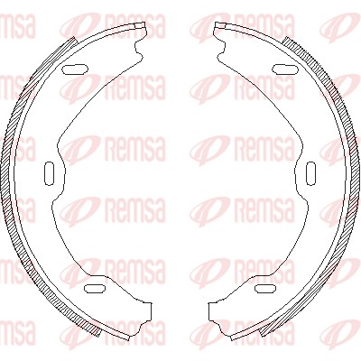 Brake Shoe, parking brake (4706.01)