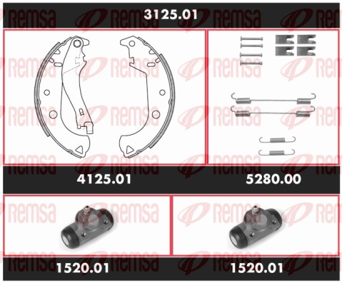 Brake Kit, drum brake (3125.01)