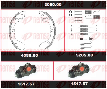 Brake Kit, drum brake (3080.00)
