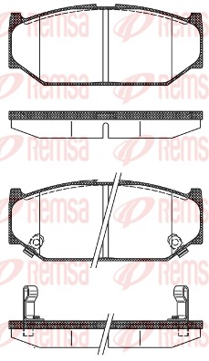 Brake Pad Set, disc brake (1381.12)