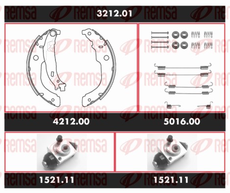 Brake Kit, drum brake (SPK 3212.01)