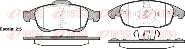 Brake Pad Set, disc brake (1248.00)