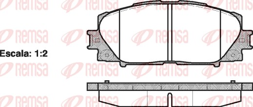Brake Pad Set, disc brake (1224.00)