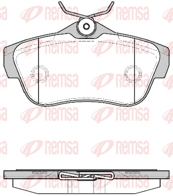 Brake Pad Set, disc brake (1299.00)