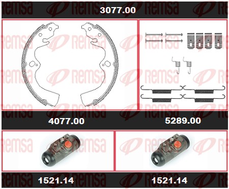 Brake Kit, drum brake (3077.00)
