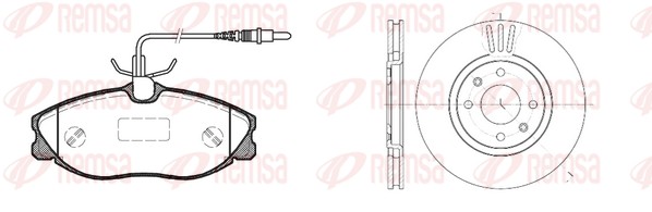 Brake Kit, disc brake (8604.00)