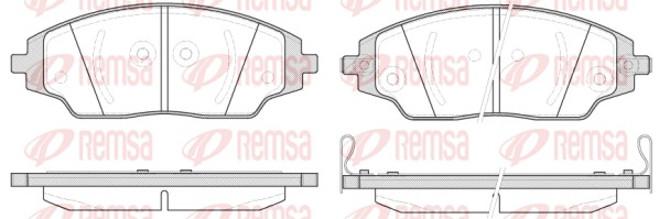 Brake Pad Set, disc brake (1537.02)