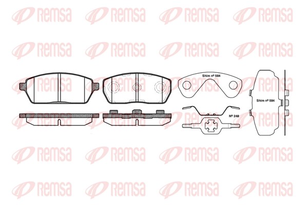 Brake Pad Set, disc brake (0593.00)