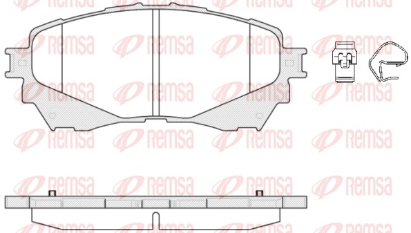 Brake Pad Set, disc brake (1538.04)