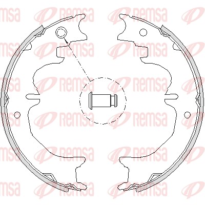 Brake Shoe, parking brake (4727.00)