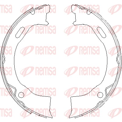 Brake Shoe, parking brake (4695.00)