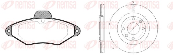 Brake Kit, disc brake (8438.00)