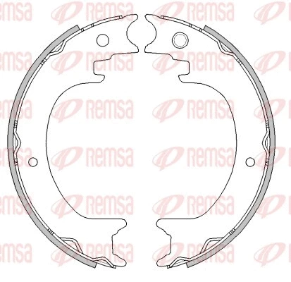 Brake Shoe, parking brake (4279.00)