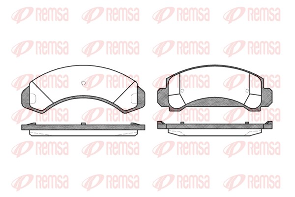 Brake Pad Set, disc brake (0454.00)
