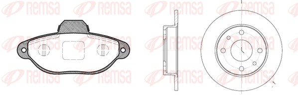 Brake Kit, disc brake (8414.00)