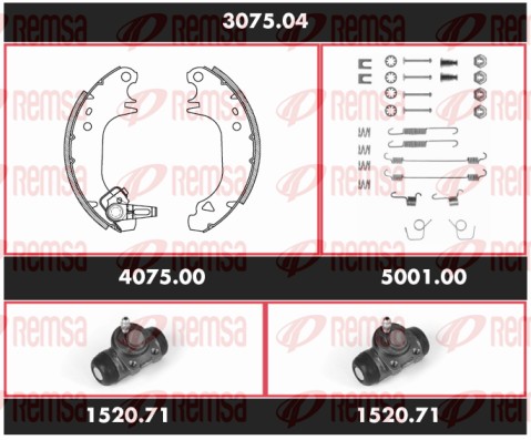 Brake Kit, drum brake (3075.04)