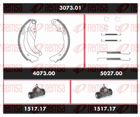 Brake Kit, drum brake (3073.01)