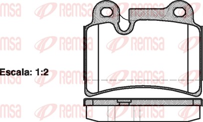 Brake Pad Set, disc brake (1240.00)