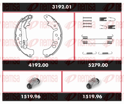Brake Kit, drum brake (3192.01)