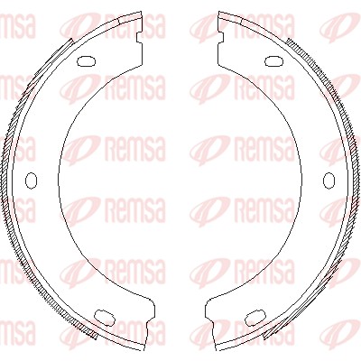 Brake Shoe, parking brake (4652.00)
