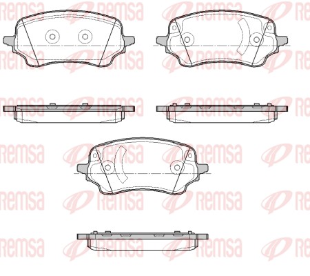 Brake Pad Set, disc brake (1885.00)