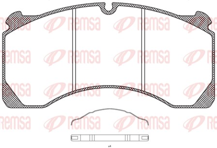 Brake Pad Set, disc brake (JCA 847.00)