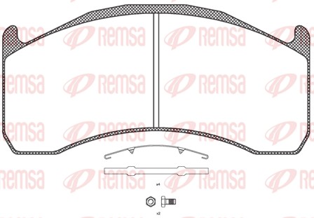 Brake Pad Set, disc brake (JCA 1072.00)