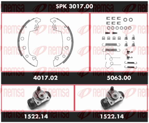 Brake Kit, drum brake (SPK 3017.00)