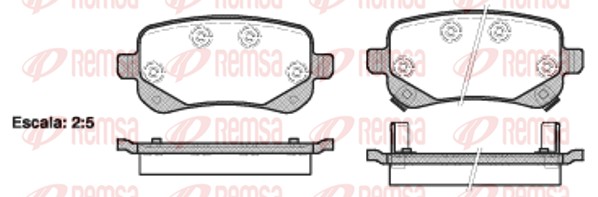 Brake Pad Set, disc brake (1095.02)