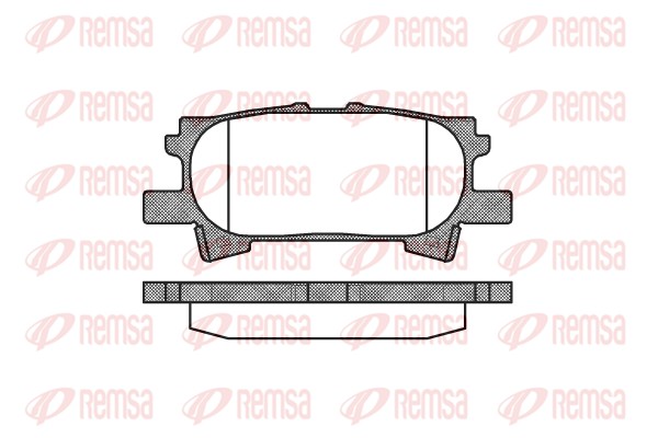Brake Pad Set, disc brake (1040.00)