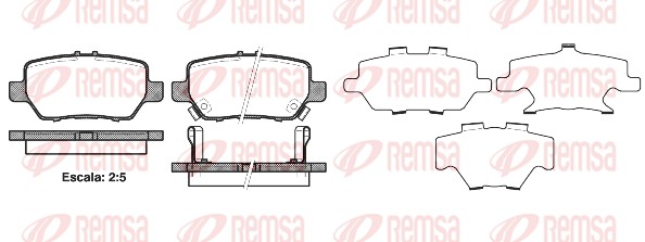 Brake Pad Set, disc brake (1168.02)