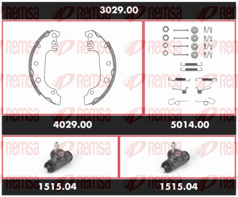Brake Kit, drum brake (3029.00)