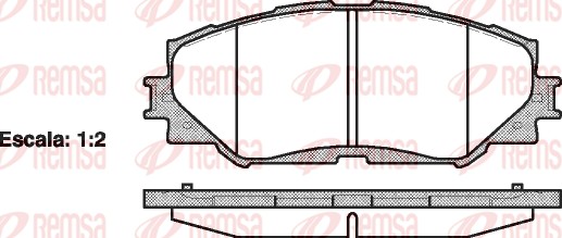 Brake Pad Set, disc brake (1232.00)
