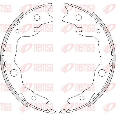 Brake Shoe, parking brake (4752.00)