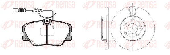 Brake Kit, disc brake (8189.00)