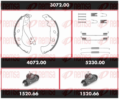 Brake Kit, drum brake (3072.00)
