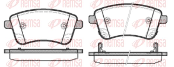 Brake Pad Set, disc brake (1435.02)