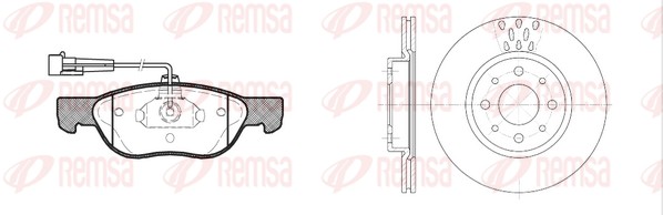 Brake Kit, disc brake (8587.01)
